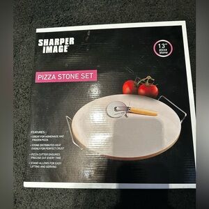 Sharper Image Pizza Stone Set